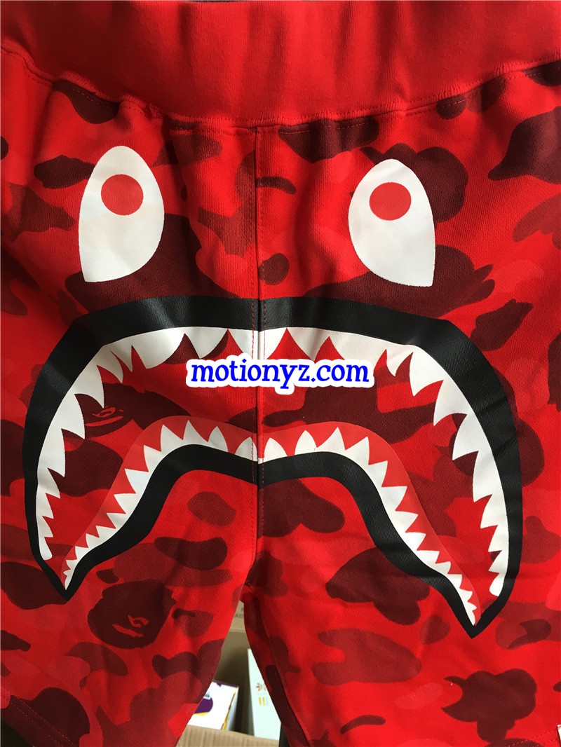 Red Bape Camo Shorts